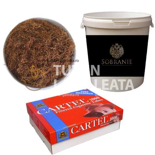 Tutun Sobranie Galeata 1kg + 1000 Tuburi Cartel